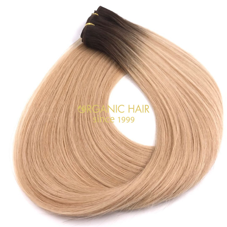 Rooted color human machine wefts and hot sale X242